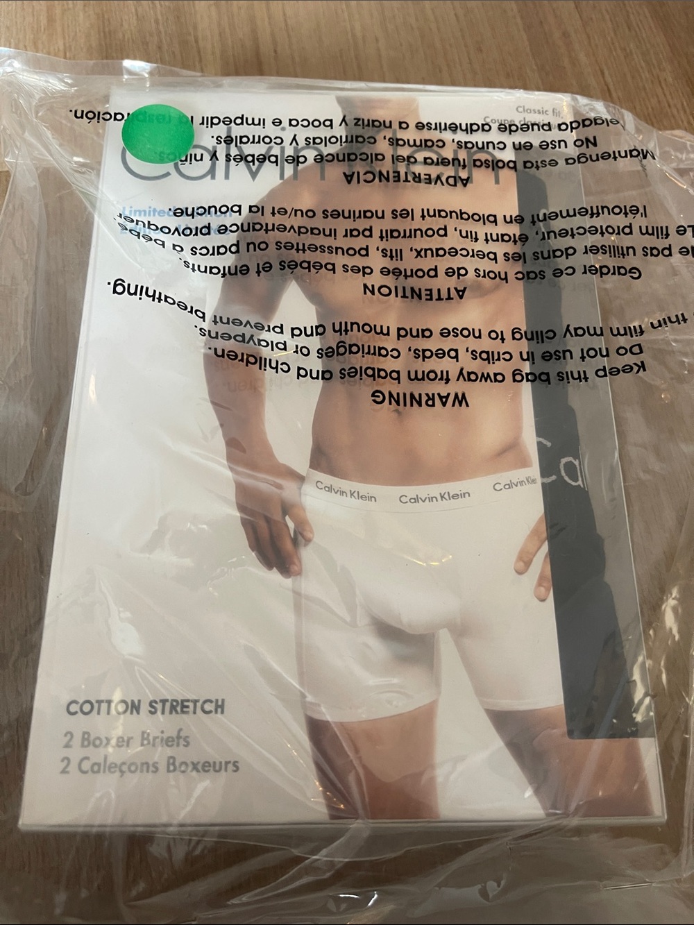 NWT Calvin Klein Men's Cotton Stretch black Boxer Briefs - 2 Pack
